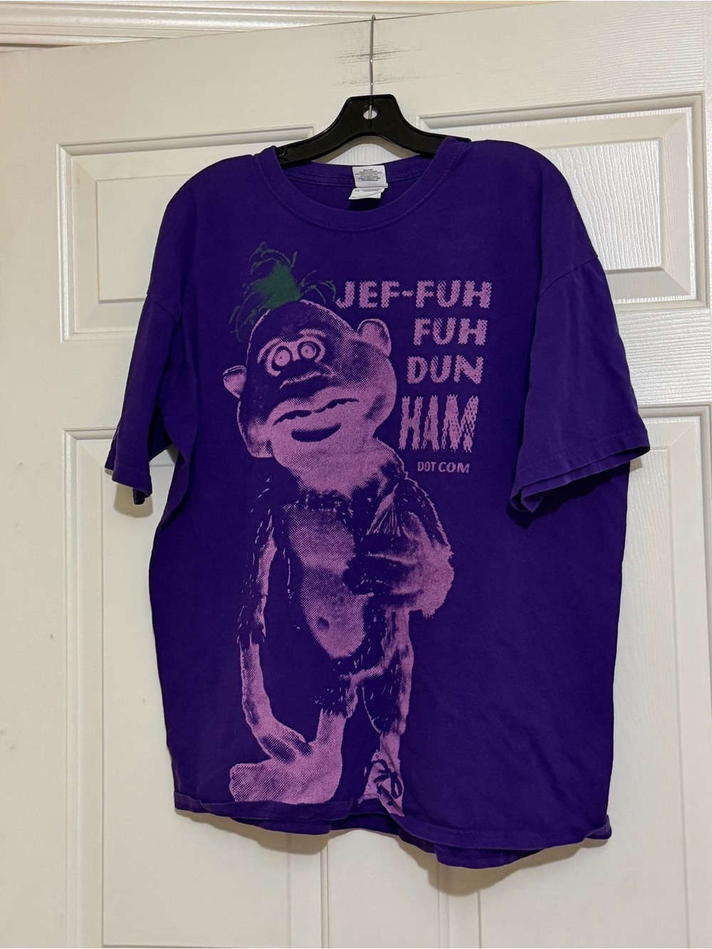Vintage Jeff Dunham Peanut Ventriloquist Purlple Tee T-Shirt Size XL